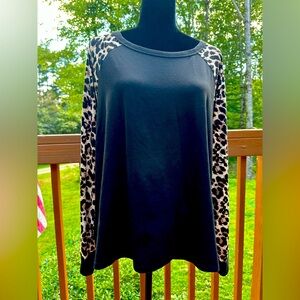 SHEIN Leopard Print Black Women's Top